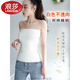LangSha strapless tube top underwear, summer women's inner wear, anti-exposure, outer wear camisole, non-slip straps, thin chest pads, detachable white flat mouth, long L