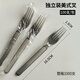Meikejie disposable American-style forks and spoons, individually packaged take-out plastic forks, fruit salad dessert forks, light eating pasta forks, individually packed economical forks, 100 pieces