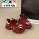 Cartelo Red Red Shoph Dad Shoes for Women 2025 Nuevo otoño Zodiac Año Versátil Versátil Altura.