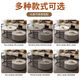 Oppein [9230 People Elogied] Café Mesa de café Luz Luxury Simple Modern Living Sala Pequeño apartamento lateral nórdico Rocas Rocas negras Gabinete gris [Snow Mountain White + Snow Mountain White] 50 + 70 [Slab de roca real importada]