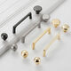 CLCEY modern simple gold solid zinc alloy single hole handle cabinet drawer wardrobe shoe cabinet door handle furniture hardware store manager recommendation 6169-single hole