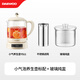 DAEWOO Gentle and fine stew, good nutrition, small bubble health pot, stew pot, integrated tea maker, small kettle, office glass, 0 glue, scented tea, bird's nest 1.5L YS11S