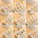 Jinyangyi K gold European and American gold bracelets without fading zircon diamond niche design simple bracelet bracelet 9928-Gold
