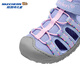 Skechers Children's Beach Shoes Outdoor Wear-Resistant Round Toe Velcro Sandals Breathable Anti-Slip Summer Comfortable Casual Shoes Purple/Pink/LVLP 27.5