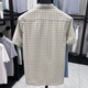 Old man head (LAORENTOU) pure cotton summer new men's short-sleeved shirt business casual plaid half-sleeved men's top shirt middle-aged and young AN15271 khaki 2XL