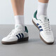 ADIDAS阿迪达斯三叶草男鞋女鞋板鞋秋季新款情侣金标贝壳小白鞋休闲鞋 IH4882/白绿/T头鞋 42