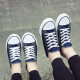 
European Pastoral couple canvas shoes for men 2025 summer new low top casual sports shoes for men trendy and versatile (PJ) 6621 blue 38
