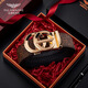 FALAMAONE 2025 NOUVELLE CEINTURATION CEINTROL MEN'S GOLINE CUIR COURTURE CEINTRALLE CEINTROLE PURE CEINDRE DE VOLE PURE CEINTURATION CONSUCHE CONSUCHE PD841Q-LH Boîte cadeau en bois massif 120cm