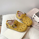 Ziweiqi Girl Princess Shoes Soft Sole Breathable Single Baby Berken 2025 Spring New Style 5009 Yellow 24:15.5cm
