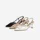 Les 25 meilleurs sandales féminines à bout pointu de la mode de la mode d'été F6031BH5 Pink 37