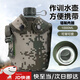 LUGeli Camouflage Kessel Marsching Training Kesselgruppe Gebäude Reisen Outdoor Tragbarer Militärfan Kessel Herstellung neuer Kessel Old Turtle Topf Plastikkessel + Topf Set [1L]