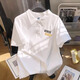 Hualin Fashion Sommer Hong Kong Style Shirt Herren Design Touch Shirt Halbärmelige Top [3895*Wasp] -White M Empfohlen 80-110jin [Jin gleich 0,5 kg]