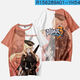 Xibaibeng 3T-shirt, summer short-sleeved, co-branded 3D printed trendy tops for primary and secondary school students and teenagers, Rosalia TXU4885 2XL, suitable for weight 125-140Jin [Jin equals 0.5 kg]