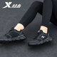 
Xtep women's shoes 2025 summer mesh breathable sports shoes lightweight black brand running shoes trendy versatile casual shoes black/smoke gold purple 7001 36 - Spot quick delivery