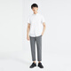 Lilang Short à manches à manches à manches de la chemise d'été pour hommes et élégante et facile à gérer les hommes Business Men White (24xzc0011y) 40