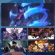 Mouse pad super large Naruto table pad anime e-sports computer keyboard pad filthy class boys' home mouse pad Sasuke JH-724 [lock edge anti-slip washable] No 3mm 300x250mm