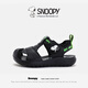 Snoopy (SNOOPY) Boys Leather Sandals Children's Summer 2025 New Water-Treading Baotou Beach Shoes Soft Sole Anti-Slip Baby Shoes White 22