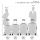 Vandia suitcase men's large capacity 24-inch universal wheel trolley case air travel bag password box women's leather box silver