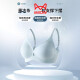 Catman MIIOW beautiful back jelly thin model comfortable small breasts for women without steel ring breathable vest type non-sagging bra anti-sagging secondary breasts Light blue M 34/75ABC