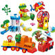 Zhouge Bangbao 3-6 Jahre alte große Partikelrohrbaubausteine Spielzeug Maijack Town Plug-In-Bausteine 9226-Brand-LKW 27 Partikel 2 Puppen