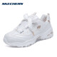 Skechers Damenschuhe Frühling Neue Outdoor klassische Freizeitschuhe atmungsaktive Pandaschuhe Dicke Sohle Sneakers tragen resistente Laufschuhe 11976-WGD 35