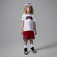 Nike (Nike) Jordan-offizielles Nike Jordan Boys Playoffs T-Shirt und Mesh Shorts Anzug Summer II2533 687 Fitness Red 130 L