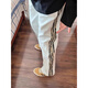 Rongxitu Spring y otoño Sampas de rayas Retro Retro Retro Retrase Casales 300g Hua Algodón Blanco Gris 9911 L