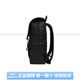 Samsonite Letter Logo grande capacité Business Fabric Casual Travel Tissu sac à dos Sac à dos ordinaire de base de base noir à haut visage (sac + étiquette)