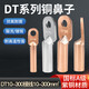 Huijun national standard A grade copper nose thickened copper terminal block cable connector lug copper tinned DT-70mm