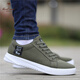 Western Region Camel VANCAMEL Old Beijing Cloth Shoes Men's 2025 Spring New Breathable Canvas Shoes Men's Trendy Shoes Men's Sports and Leisure Board Shoes 6636 Gray 40