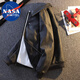 Nasa Marvel Jacke Frühling und Herbst Herren neue Lederjacke Lose lässig vielseitig schwarz grau l
