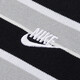 Nike (NIKE) T-shirt men's 2025 summer men's short-sleeved lapel POLO shirt breathable casual tennis white pure cotton short-sleeved men FN3897-010 black/white stripes 2XL