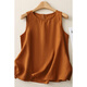 Jiandang large-size women's fat MM summer literary sleeveless inner sleeveless round neck pullover temperament solid color retro vest 6172 ash powder M [80-95Jin[Jin equals 0.5 kg]]
