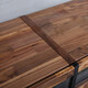 Muebles de Yichi Noah Mesa de té de nogal negro Combinación de la pared Sala de estar de madera sólida Gabinete lateral Gabinete de fondo de pared Gabinete vertical izquierdo 761*340*1950h