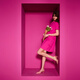 Juicy Couture 2025 printemps et été nouvel amour sweet sweet petite robe robe pour les femmes rouges l