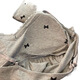 Fhhuabd-Pyjamas mit Baumwoll-Reisstadel für Frauen Frühling und Herbstmodal warm warm, langhärme graue Schlinge Bug Kleidung Drei-teilige Set 6621#. Schwarz-MODAL-DREI-SET XL empfohlen 120-135jin [Jin ist gleich 0,5 kg]
