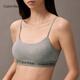 Calvin Klein underwear [Chinese Valentine's Day gift] 25 spring and summer women's ck no-wire light sports vest bra QP2982O P7A-Coconut Blue Gray M