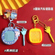 Ignb NEZHA MAGNETINE SEAKE BALL PEINTURE BANDE TOYS for Children, Men and Women Schoolbags, Keynchain Pendentif, Maze Level Ball Gift [magnétique en acier de peinture de peinture Maze] Red