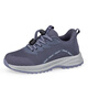Zulijianische Master-Männerschuhe für Frauen Frühlings- und Herbstmutterschuhe breite und dicke große Größe weicher Sohle Anti-Rutsch mittlerer und älterer Fitness Comfortly Casual Schuhe C3899 Frauen-Auberginen rot [hellweiche Sohle] 35