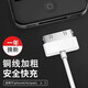 RYSY适用苹果4s充电线iPhone4手机数据线ipad2/3平板iPod老款宽口a1395一代1416 A1396/TOUCH 1m充电线 一条装