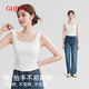 
GuJIN (GUJIN) beautiful back vest suspender for women summer wear slim slim top new large size sleeveless base shirt black L