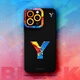 
Rich Apple series mobile phone case iPhone16Promax liquid silicone 15plus soft shell new 16e creative painted simple couple men and women high-end feeling will not hit the shell Angel eye liquid silicone black [jtGJ691] iPhone 16