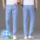 Lilang Bingsi Jeans Men's Summer Thin Men's Pantal's Tennis Bleu clair droit 2025 Nouveau pantalon décontracté Bleu moyen 9767 28