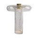 Luz de luz de noche de decoración Lámpara de escritorio de lujo Nordic Modern Simple Glass Sala de estar Lámpara de habitación Modelo de habitación M1047 Smoke Grey Botón grande Interruptor