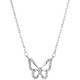 MZMZ Butterfly Platinum Necklace Women's pt950 Platinum Necklace Clavicle Chain Valentine's Day Birthday Gift for Girlfriend or Wife Premium Model-Local Warehouse Tomorrow Delivery/Butterfly Necklace