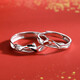 Dirholl Koi Love Platinum Ring PT950 Couple Ring, Birthday and Anniversary Gift for Wife, Luxury Customized Model - Koi Love Pairing Ring - Can be Engraved