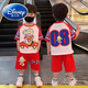 迪士尼（Disney）儿童奥特曼衣服2025夏季新款男童短袖t恤短裤套装男孩卡通两件套 太空人-灰色-1047. 100建议90-100cn 均码