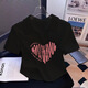 Rongxitu Summer Trendy Shirty Design Nicho Design Slim Slim Women's Short Top 702-White-36 XL
