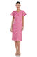 JS Collections Women's Natasha Butterfly Sleeve Dress Rose 10