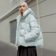 Tambor down jacket women's short detachable hood fashion large silhouette autumn and winter coat thick 530368D frost blue 170